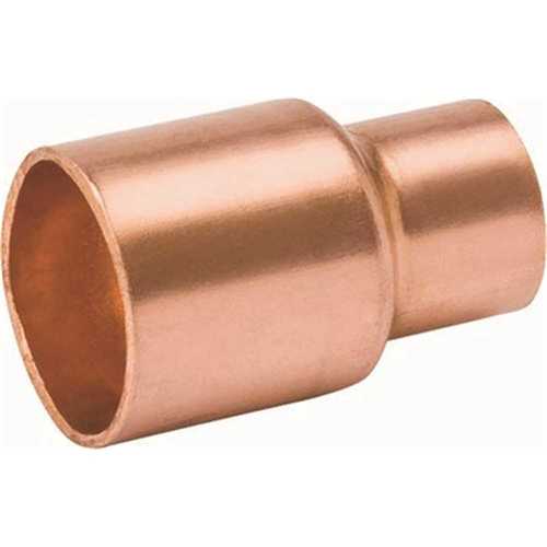 Mueller Streamline W 01029 5/8 in. x 1/2 in. Copper Reducing Coupling with Stop