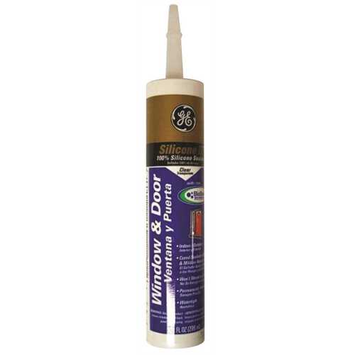 Ge 2708920 Advanced Silicone 2 10 1 Oz Clear Window And Door Silicone Sealant Caulk