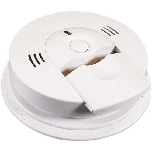 Battery Operated Combination Smoke and Carbon Monoxide Detector with Voice Alert and Intelligent Hazard Sensing