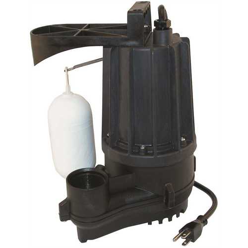 ZOELLER 72-0031 M72 .5 HP Submersible Automatic Pump for Dewatering