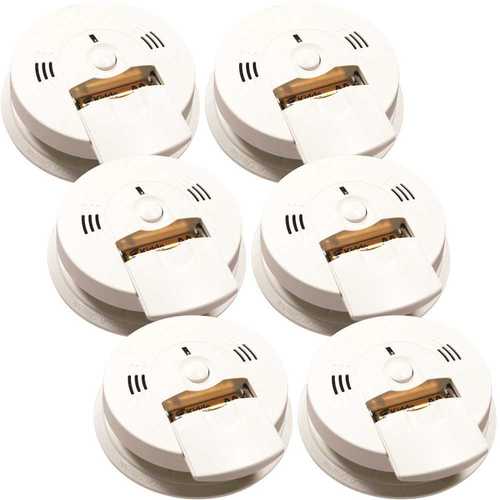 Kidde 21006974 Code One Battery Operated Combination Ionization Smoke and Carbon Monoxide Detector with Voice Warning - pack of 6
