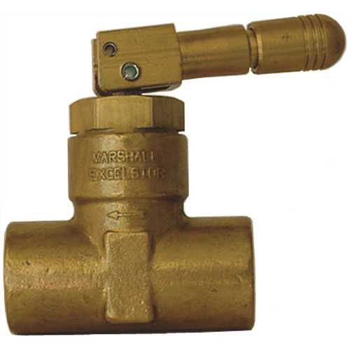 Quick Acting Toggle Valve 1/2 in. FNPT Inlet x 1/4 in. FNPT Outlet