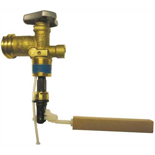 6.4 in. Type 1 ACME 30 lb. Cylinder Valve with Overfill Prevention Device