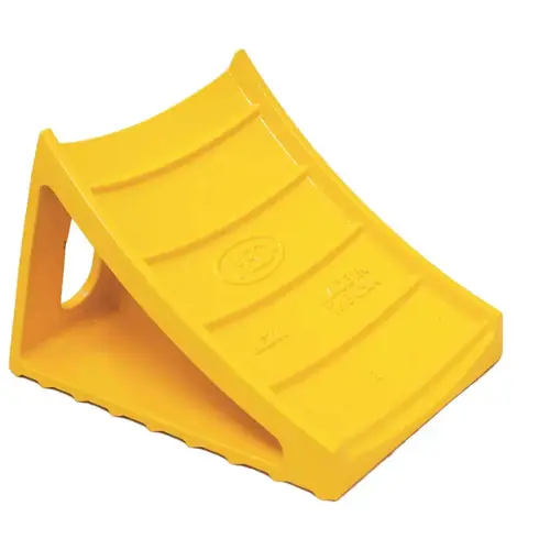 Cast Aluminum Wheel Chock Block Safety, Yellow