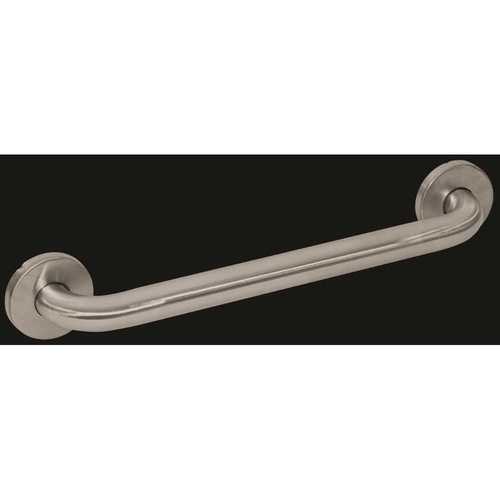 WingIts WGB5SS12 Premium Series 12 in. x 1.25 in. Grab Bar in Satin Stainless Steel (15 in. Overall Length)