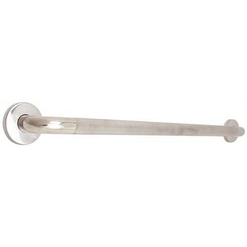 WingIts WGB5PSKN42 Premium Series 42 in. x 1.25 in. Diamond Knurled Grab Bar in Polished Stainless Steel (45 in. Overall Length)