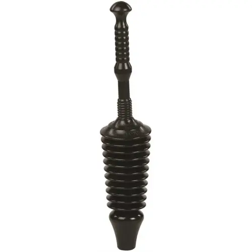 GT Water Products MP1600 Low-Flush Toilet Plunger, 5-1/2 in OAL Black