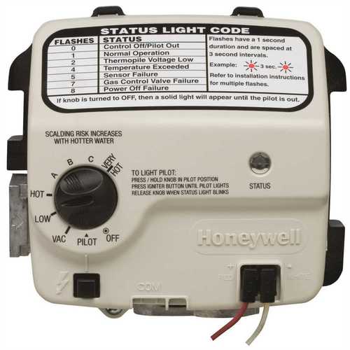 American Water Heater 100093974 HONEYWELL REPLACEMENT GAS VALVE NATURAL GAS 1 IN. INSULATION