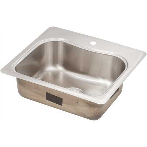 Kohler K-3362-1-NA Staccato Drop-In Stainless Steel 25 in. 1-Hole Single Bowl Kitchen Sink