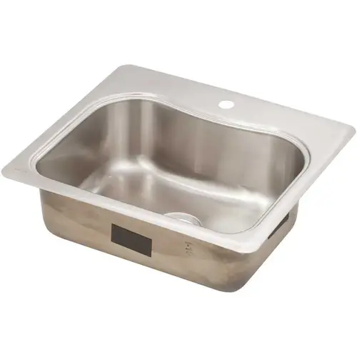 Staccato Drop-In Stainless Steel 25 in. 1-Hole Single Bowl Kitchen Sink