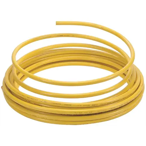 Copper Tubing, 3/8 in, 50 ft L, Coil Yellow