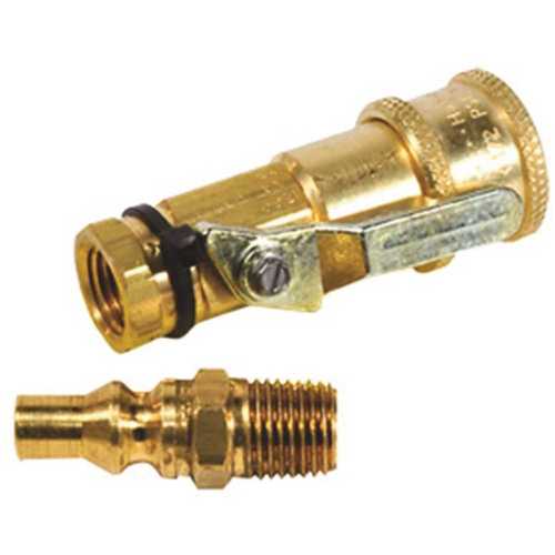 Mr. Heater F276181 Quick Connector Kit with Shut-Off Valve and Full Flow Male Plug