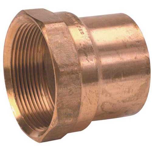 1 in. x 3/4 in. Copper C x FPT Female Adapter