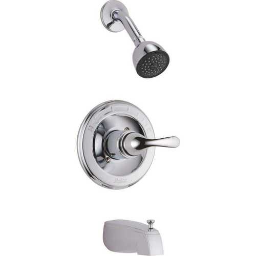 Classic 1-Handle Tub and Shower Faucet Trim Kit in Chrome (Valve Not Included)