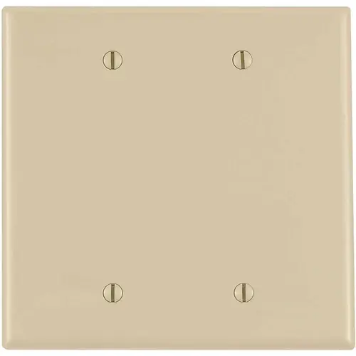 2-Gang Midway Blank Nylon Wall Plate, Ivory