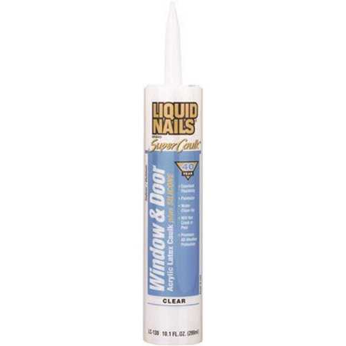 Super Caulk 10.1 oz. Clear Interior and Exterior Window and Door Caulk