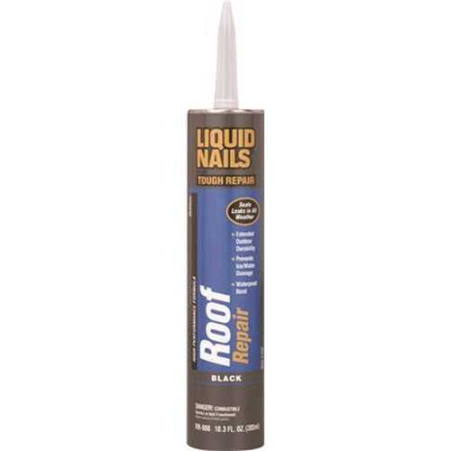 Liquid Nails RR-808 Roof Repair 10.3 oz. Black Exterior Waterproofing Roof Adhesive