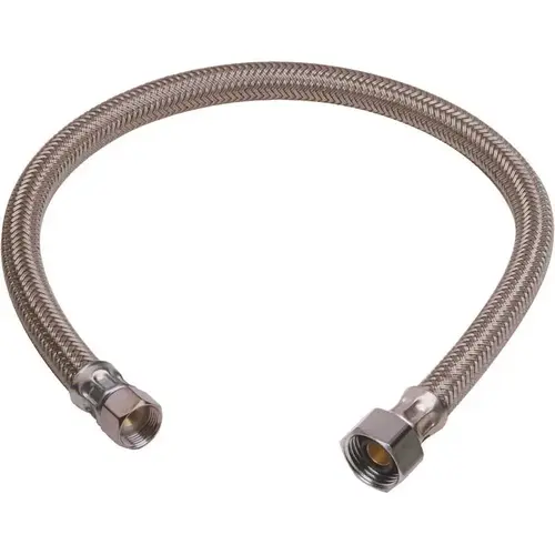 3/8 in. Flare x 1/2 in. FIP x 20 in. Braided Polymer Faucet Connector