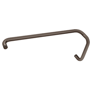 CRL BMNW8X240RB Oil Rubbed Bronze 8" Pull Handle and 24" Towel Bar BM Series Combination Without Metal Washers