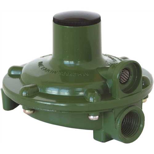 MEC MEGR-230 Single Stage Regulator 11 in. WC Vent Over Outlet 1/4 in. FNPT Inlet x 3/8 in. FNPT Outlet Replaces 23000