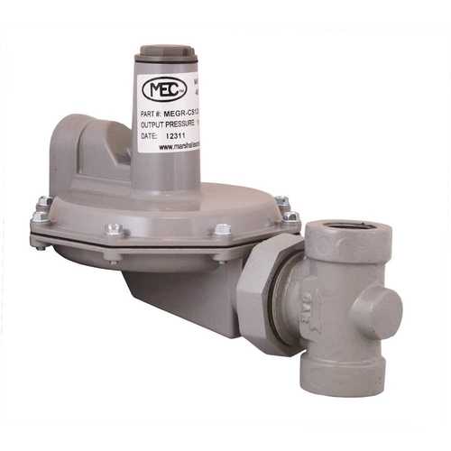 MEC GR-CS1200IR6EC6 Industrial Low Pressure Regulator with 1/2 in. Orifice, 1-1/4 in. FNPT Inlet and Outlet, 10-14 in. WC