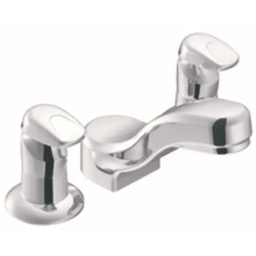 M-Press 8 in. Widespread 2-Handle Metering Bathroom Faucet in Chrome