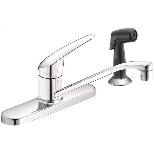 Cleveland Faucet Group CA40513B Cornerstone Single-Handle Side Sprayer Kitchen Faucet in Chrome