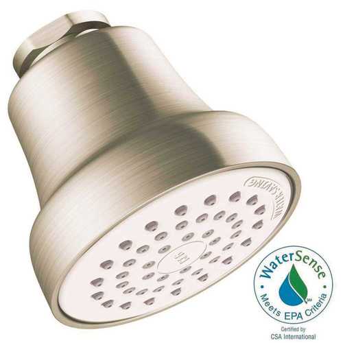 Cleveland Faucet Group 42018BNGR CFG 1-Spray 2.7 in. Single Tub Wall Mount Fixed Shower Head in Brushed Nickel