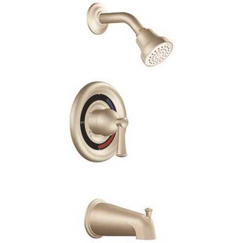 Capstone 1-Handle Tub and Shower 1.75 GPM Trim in Brushed Nickel