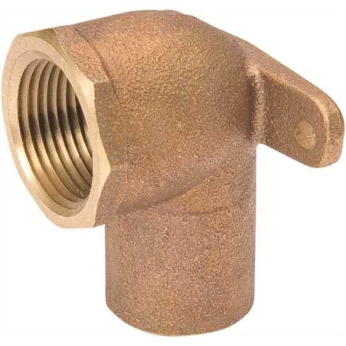 1/2 in. Copper x FPT 90-Degree Drop Ear Elbow Lead Free