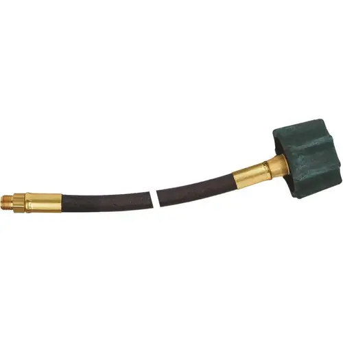 High Pressure Hose 1/4 in. I.D. Female QCC Green x 1/4 in. Inverted Flare x 15 in. L Replaces 511509