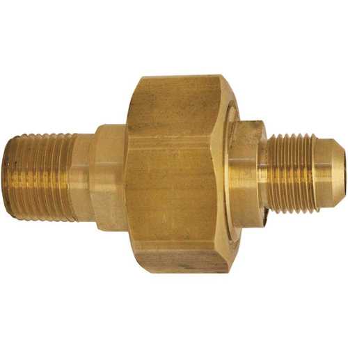 3/4 in. MNPT x 1/2 in. Male Flare, Brass Space-Saver Dielectric Union