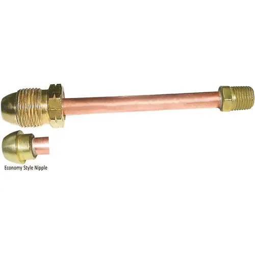 Pigtail - Short Nipple POL x 1/4 in. MNPT, 1/4 in. Tubing 7/8 in. Nut x 36 in. L