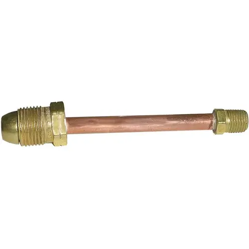 MEC ME1689-12 Hogtail 3/8 in. POL x 1/4 in. MNPT, 12 in. L