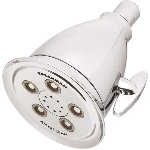 3-Spray 4.1 in. Single Wall MountHigh Pressure Fixed Adjustable Shower Head in Polished Chrome