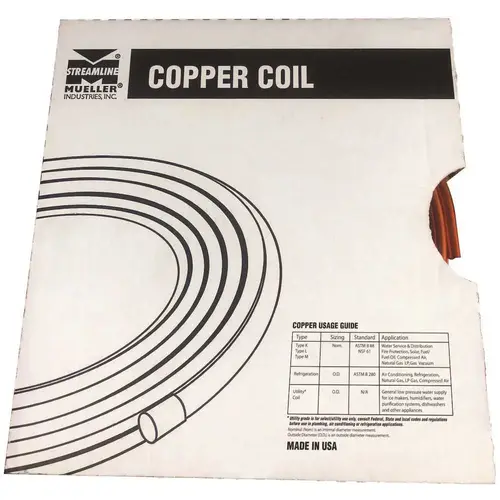 1/4 in. x 25 ft. Copper Utility Coil