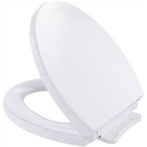 TOTO ss113#01 SoftClose Round Closed Front Toilet Seat in Cotton White