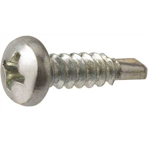 #6 x 3/8 in. Zinc Plated Phillips Pan Head Sheet Metal Screw - pack of 100