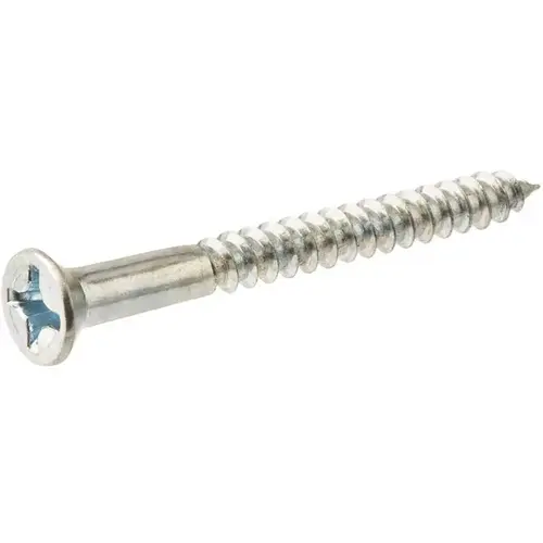 #6 x 1 in. Zinc Plated Phillips Flat Head Wood Screw - pack of 100