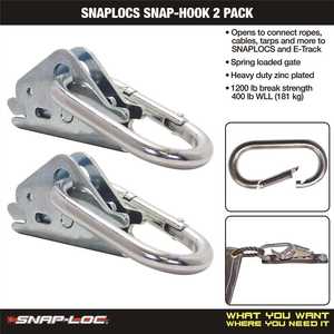 Snap Loc Slaeashi2 1 1 2 X 3 1 8 Zinc Plated Spring Loaded Snap Hook