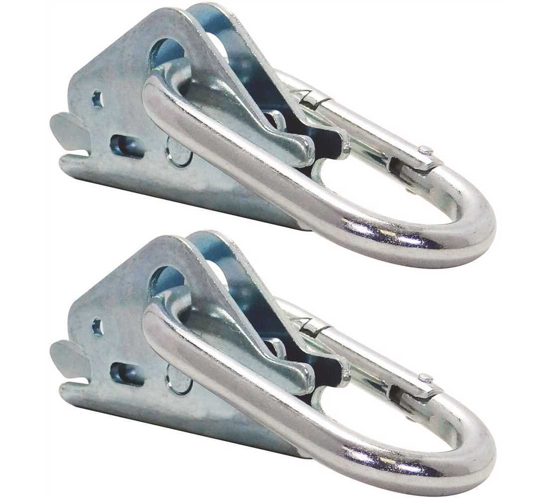 Snap Loc Slaeashi2 1 1 2 X 3 1 8 Zinc Plated Spring Loaded Snap Hook To Connect Rope Cable And Hook Straps To E Tracks