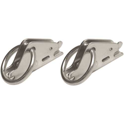 2 in. Zinc-Plated Hook-Ring with 1-1/2 in. Opening to Connect E-Track to Straps