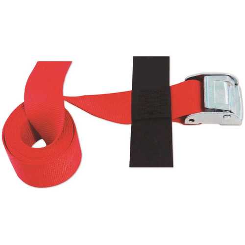 SNAP-LOC SLTC208RR 8 ft. x 2 in. Cinch Strap with Ratchet in Red