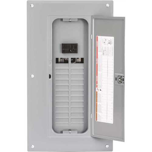 Homeline 125 Amp 24-Space 48-Circuit Indoor Main Breaker Plug-On Neutral Load Center with Cover