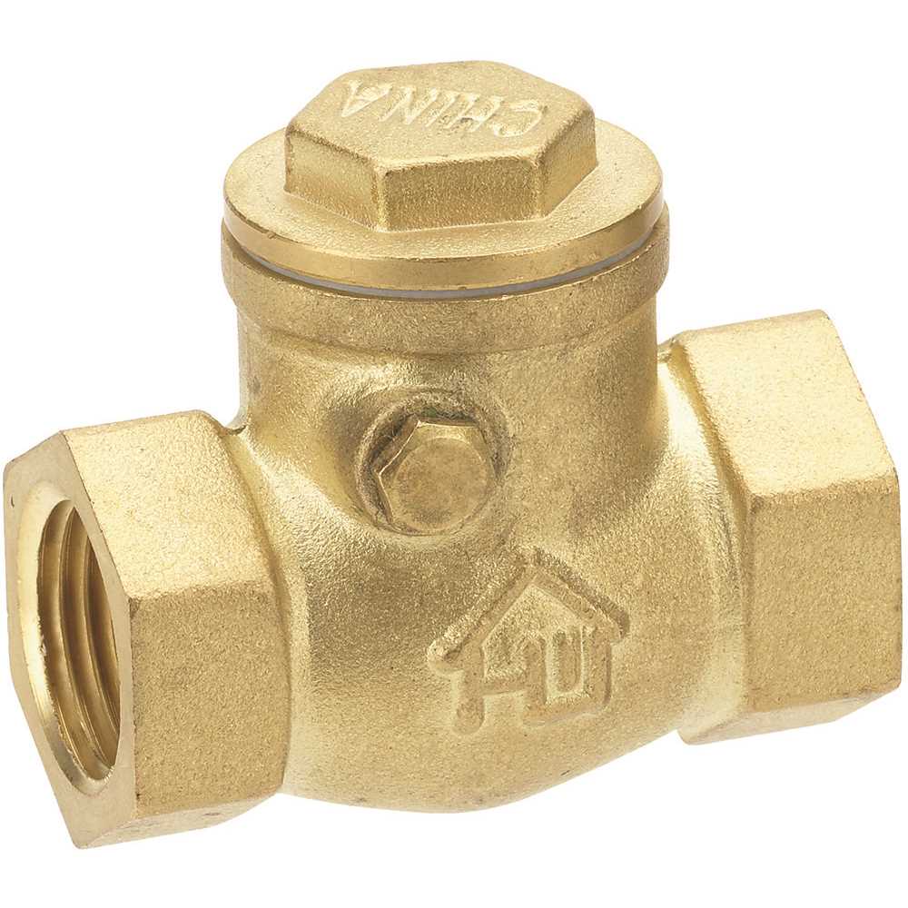 Everbilt 240-2-34-EB 3/4 in. Brass FIP x FIP Swing Check Valve