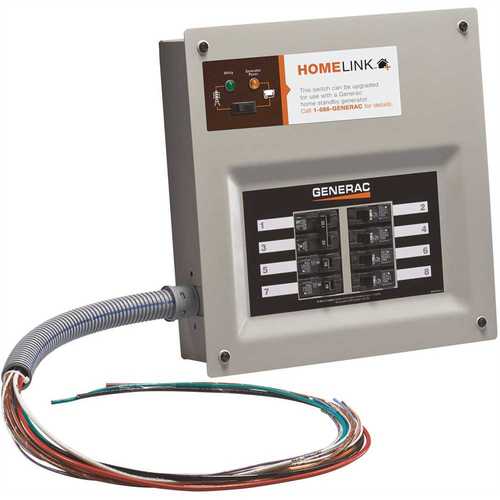 Generac 6853 Upgradeable Manual Transfer Switch Kit For 8 Circuits