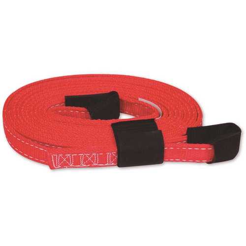 SNAP-LOC SLTT115K07R 15 ft. Tow Strap with Hook and Loop Storage Fastener
