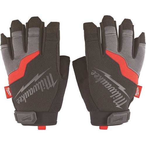 Milwaukee 48-22-8741 Medium Fingerless Work Gloves Pair