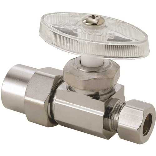 1/2 in. Nominal CPVC Inlet x 3/8 in. O.D. Compression Outlet Brass Multi-Turn Straight stop