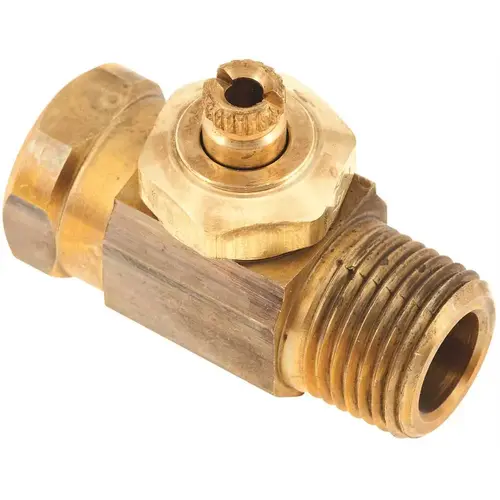 BrassCraft DRS83X R 1/2 in. FIP x 1/2 in. MIP Integral Shut-Off Valve